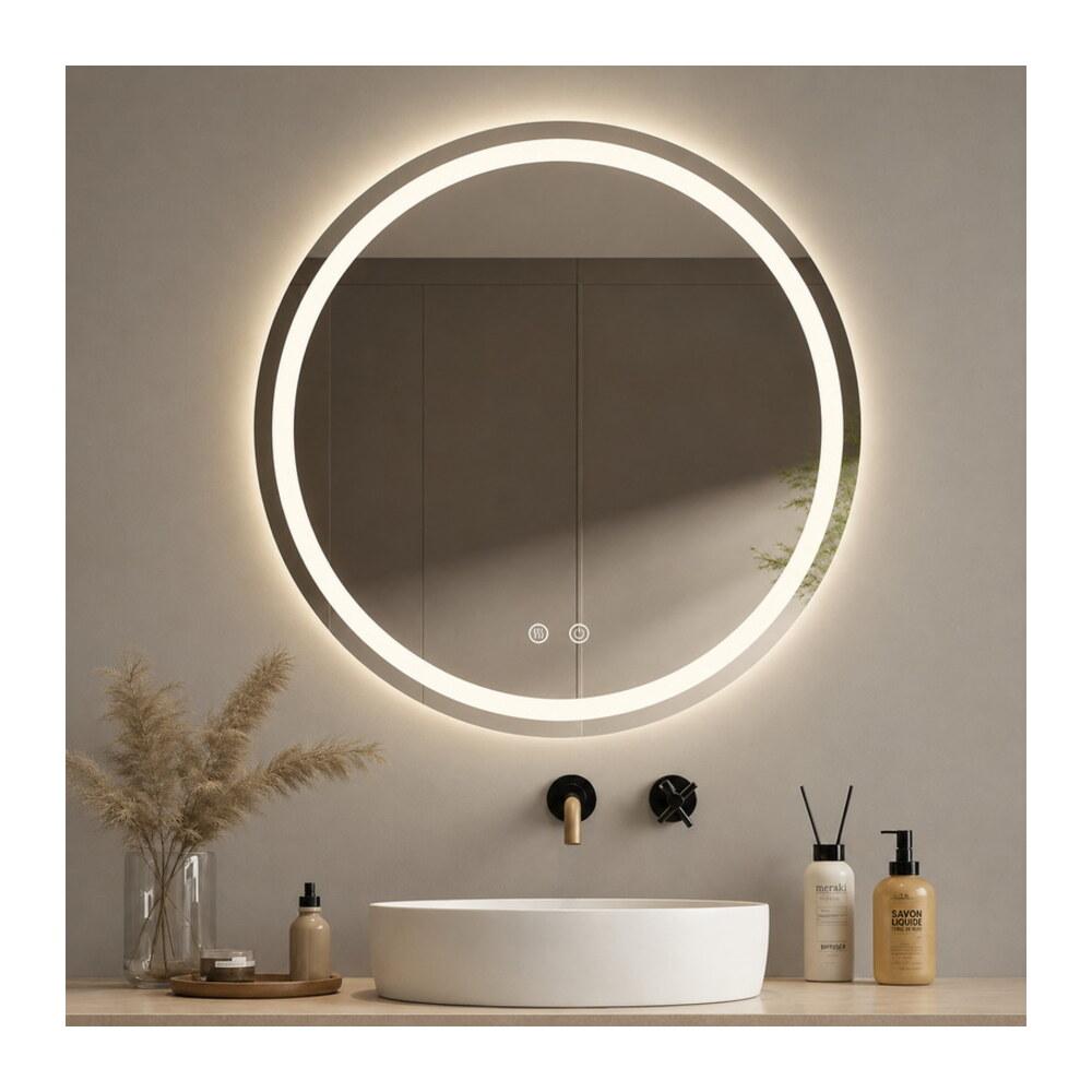LED Зеркало 80*80 три цвета с подогревом  K302-80 — VERITA, купить в Казахстане